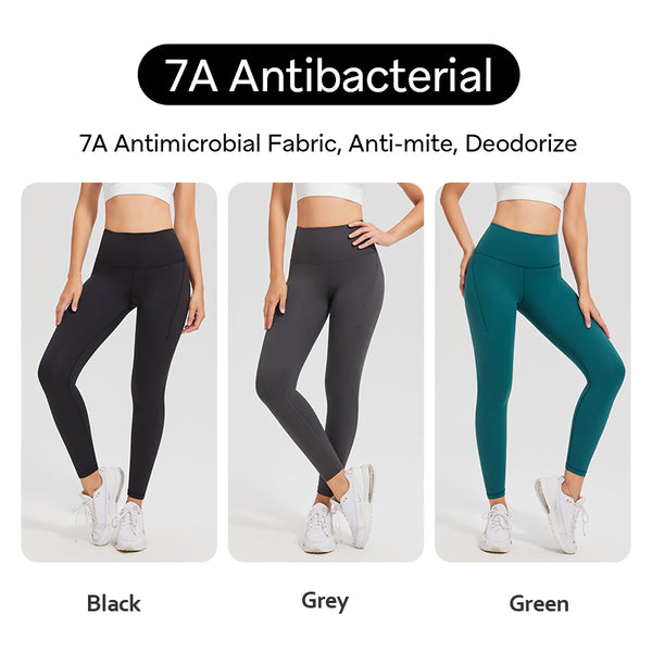 Women's High Waist Slim Fitting Lulu WunderTrain Leggings Breathable Leggings Inseam 24IN