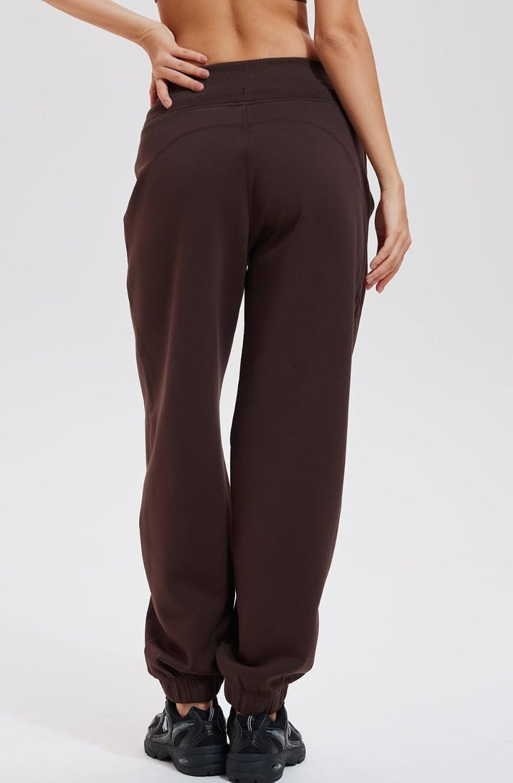 AFZ Women Baggy Sweatpants with Pockets Cotton Joggers Ankle Pants for Lounge Running Workout