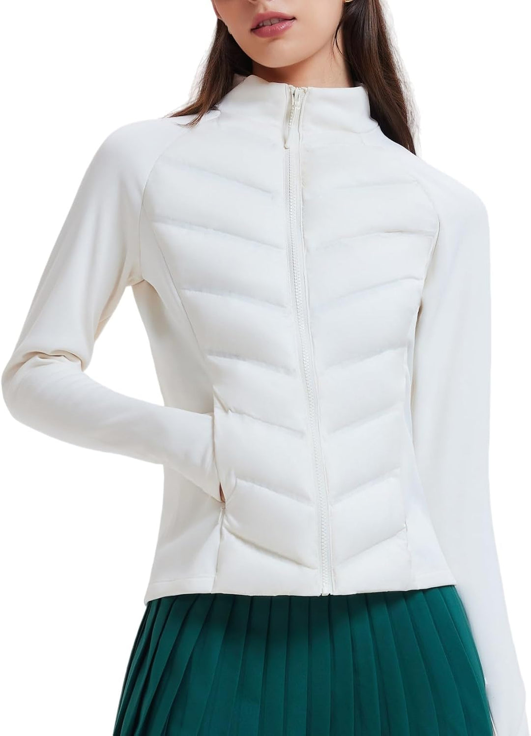 AFZ Women Lightweight Duck Down Puffer Jacket 800 Down-Fill Waterproof Quilted Jackets for Hiking Running