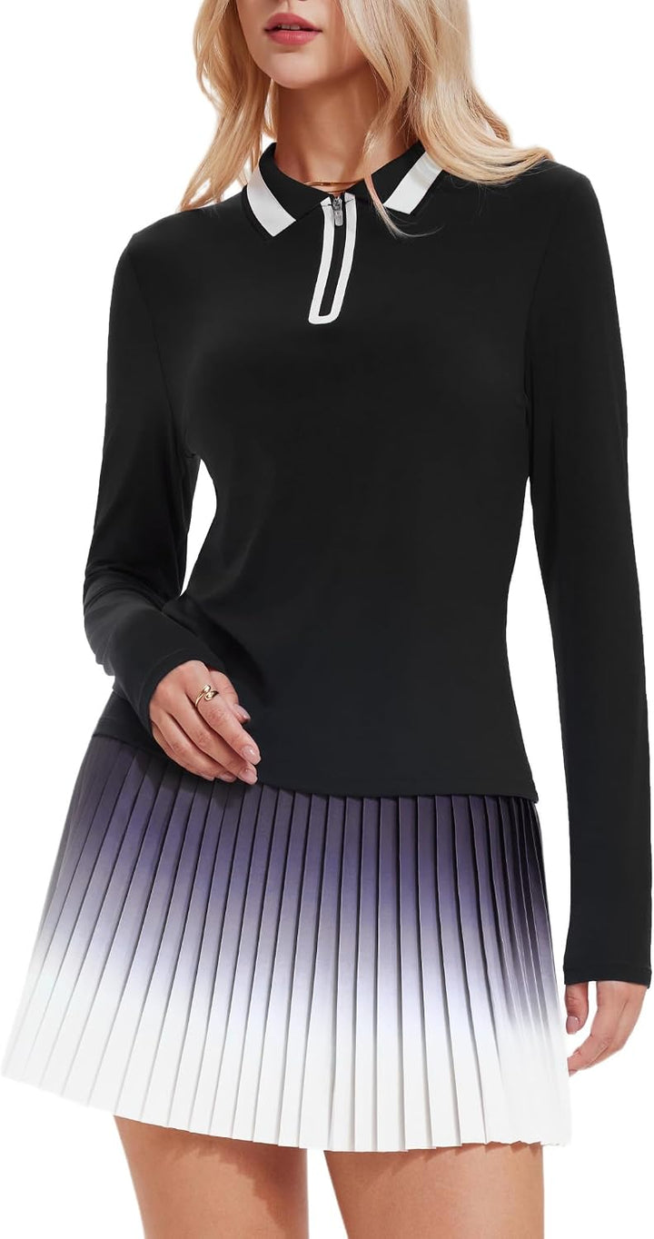 AFZ Golf Outfits for Women Pickle Ball Polo Tennis Dresses | 2 Piece Athletic Sets Pickleball Outfits for Women, Athleisure Vacation Skort Sets, 4 Way Stretch, Daily Casual