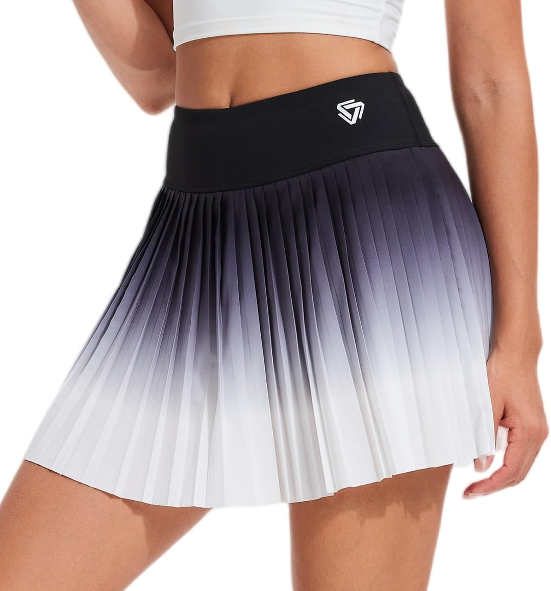 AFZ Women Pleated Tennis Skirt with Shorts High Waisted Tummy Control Pickleball Golf Skorts with Pockets