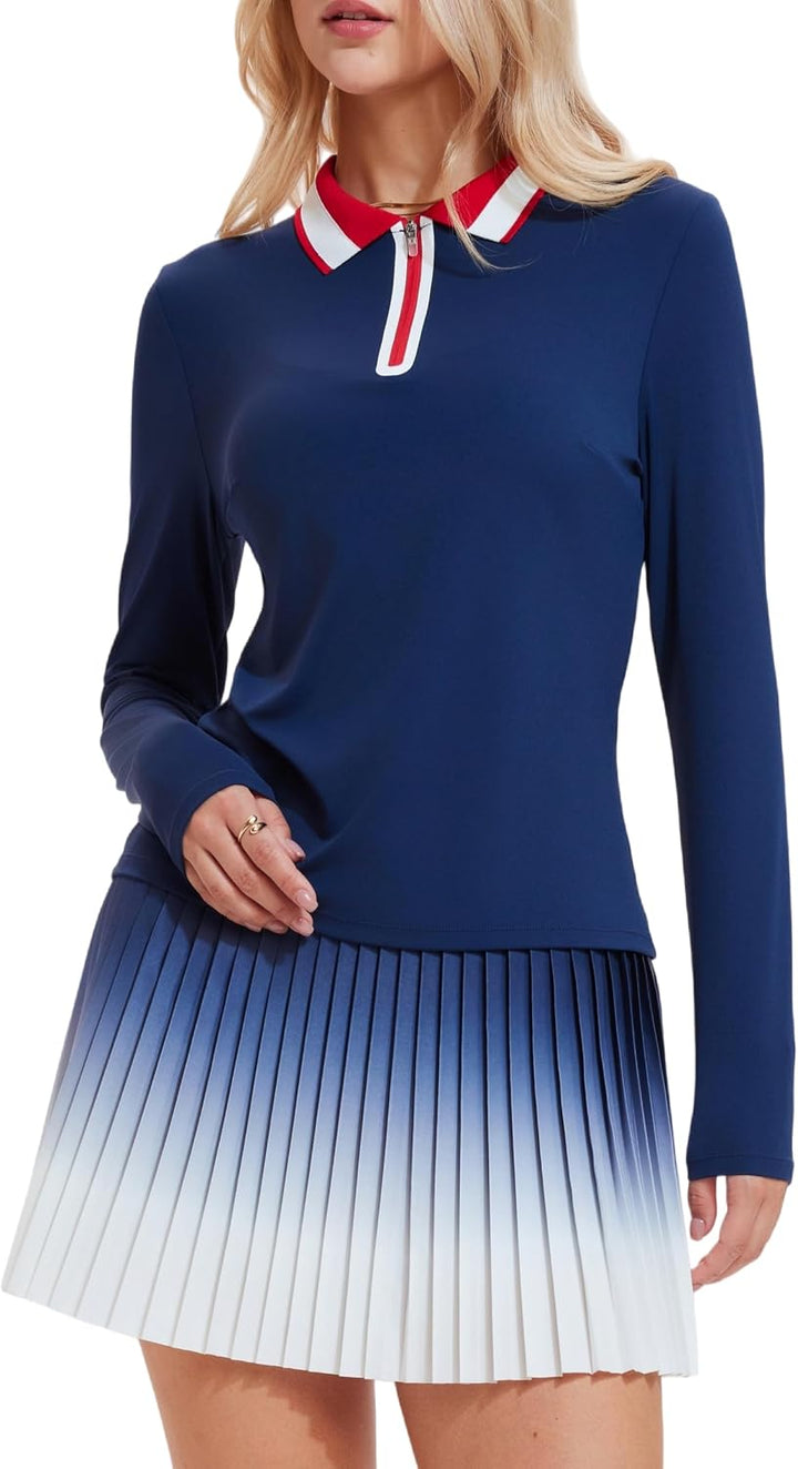 AFZ Golf Outfits for Women Pickle Ball Polo Tennis Dresses | 2 Piece Athletic Sets Pickleball Outfits for Women, Athleisure Vacation Skort Sets, 4 Way Stretch, Daily Casual