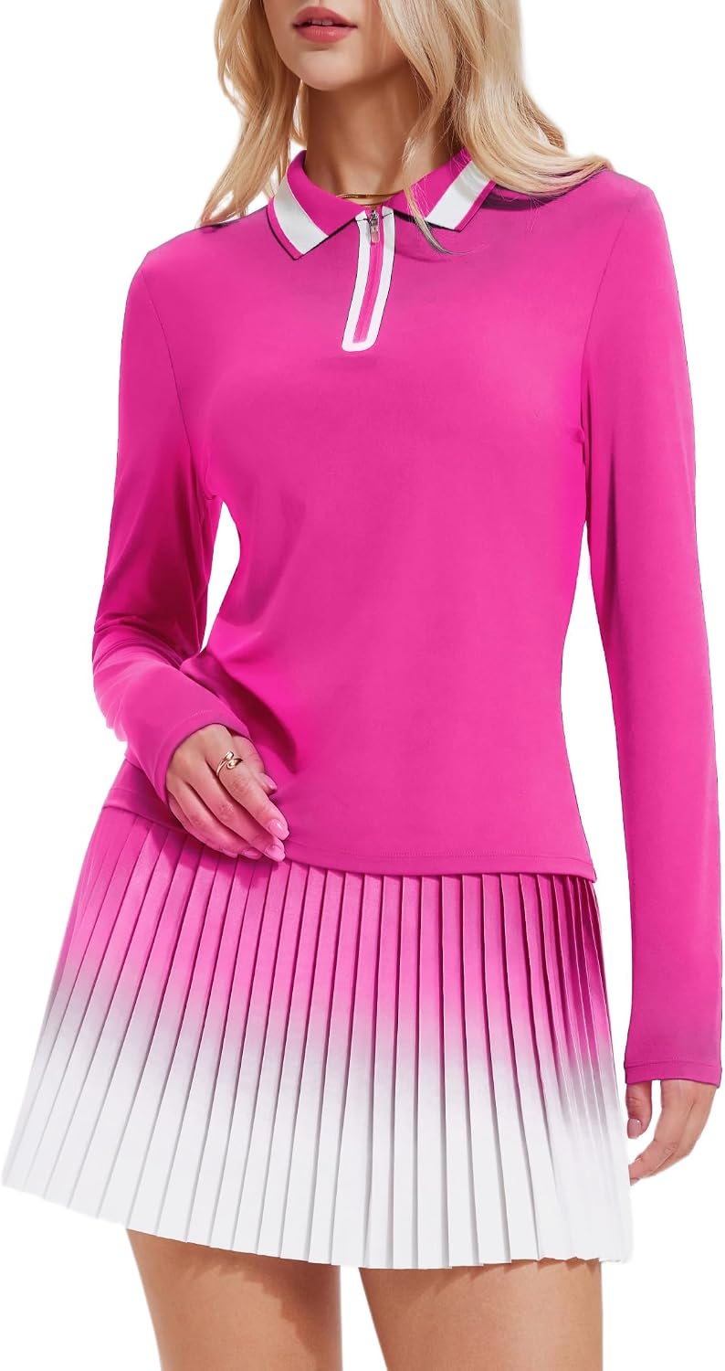 AFZ Golf Outfits for Women Pickle Ball Polo Tennis Dresses | 2 Piece Athletic Sets Pickleball Outfits for Women, Athleisure Vacation Skort Sets, 4 Way Stretch, Daily Casual