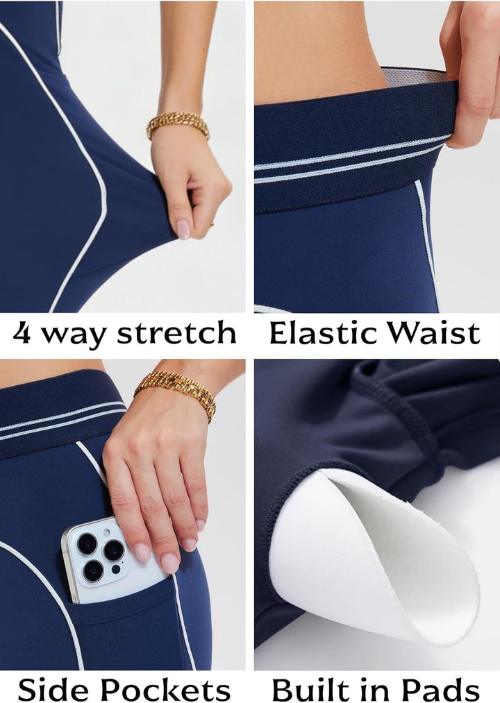 AFZ Women Two Piece Workout Sets Sports Bra Matching High Waist Bike Shorts Gym Yoga Active Wear Outfits
